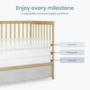Dream On Me Synergy 5 in 1 Convertible Crib in Barnwood Natural, Greenguard Gold Certified