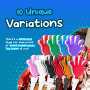Windy City Novelties 12-Pack 7-Inch Mini Hand Clappers - Bulk Noisemakers for Parties, Celebrations, and Events - Blue