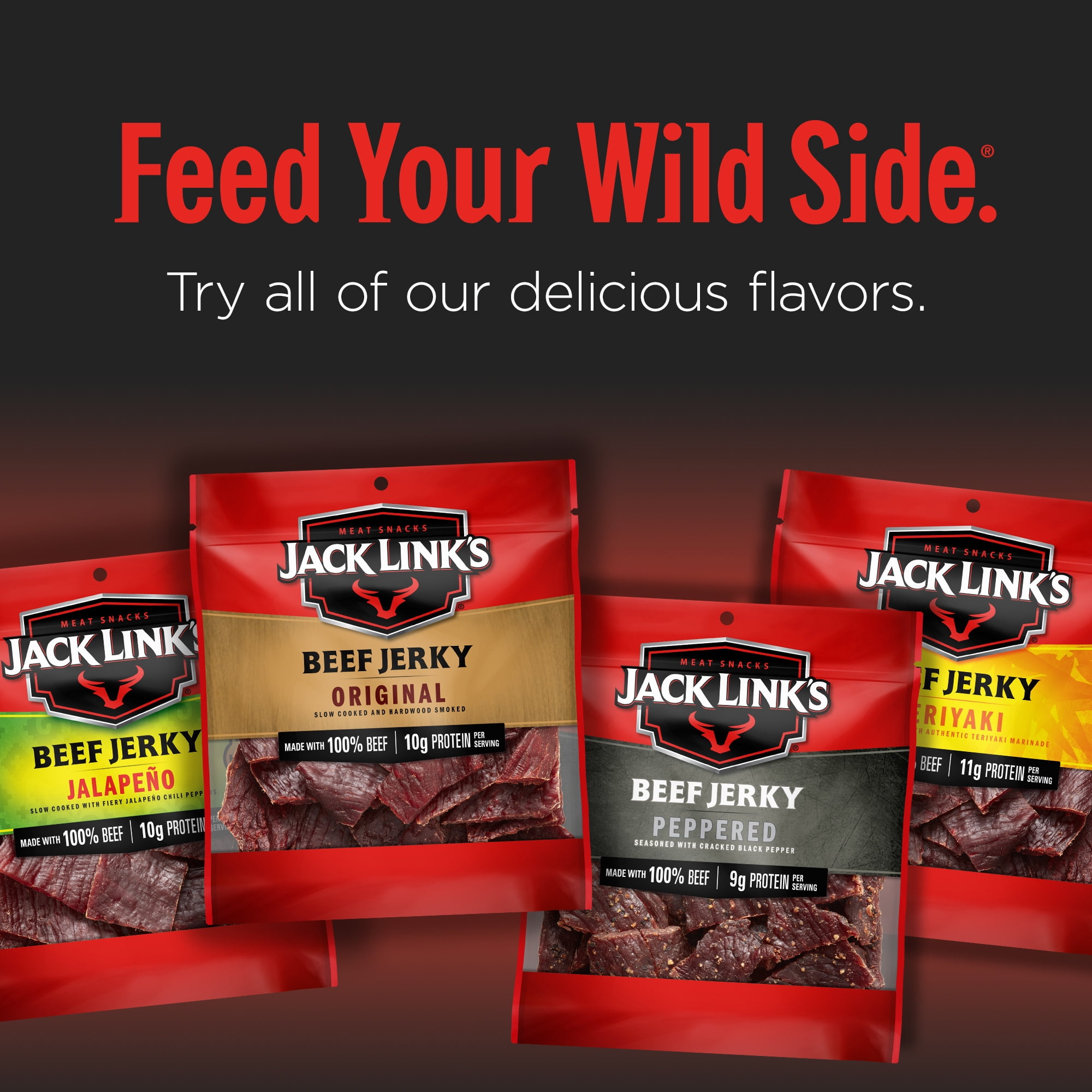 (8 pack) Jack Link's Sweet and Hot Beef Jerky, 10 Ounce