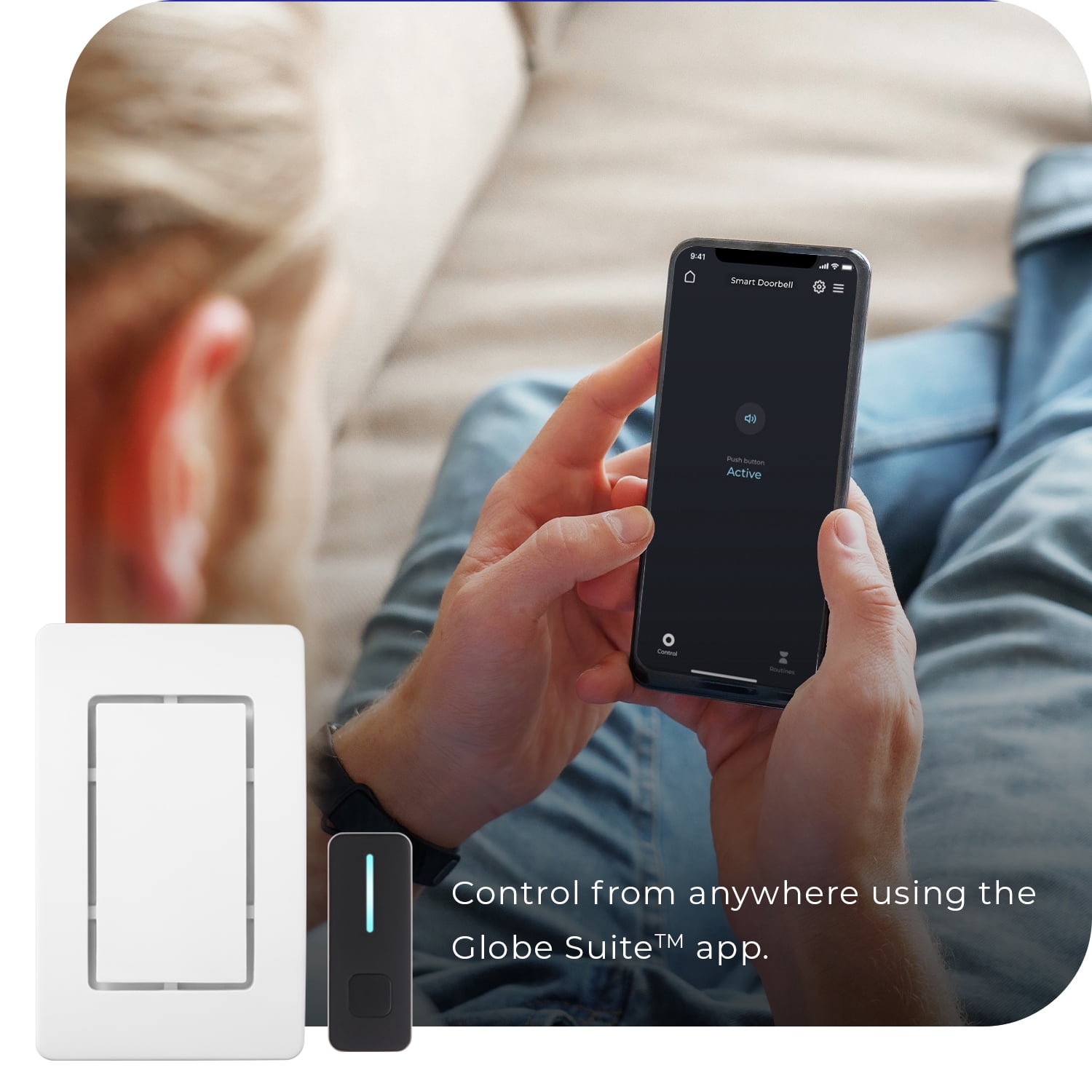 Heath Zenith Heath Zenith White/Black Plastic Wired Smart Doorbell Kit