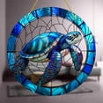 thumbnail image 1 of Blue Turtle Disc Decorative Disc Window Decoration Porch With Chain Pendant Acrylic And Wear Hanging, 1 of 6