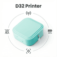 thumbnail image 3 of Portable Mini Thermal Label Printer + 50 sheets of thermal labels, Thermal Label Maker Machine with Templates, Label Tape Included (White/Pink/Green) for Home, Office, School - Smartphone, 3 of 6