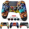 Wireless Game Controller Compatible with P-S/4 / Slim/Pro with Upgraded Joystick - Graffiti