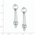 thumbnail image 2 of Sterling Silver Dangle Earrings (45 X 10) Made In India qe4000, 2 of 2