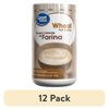 (12 pack) Great Value Cream Wheat Hot Cereal, 16 oz, Packaged Breakfast Cereal