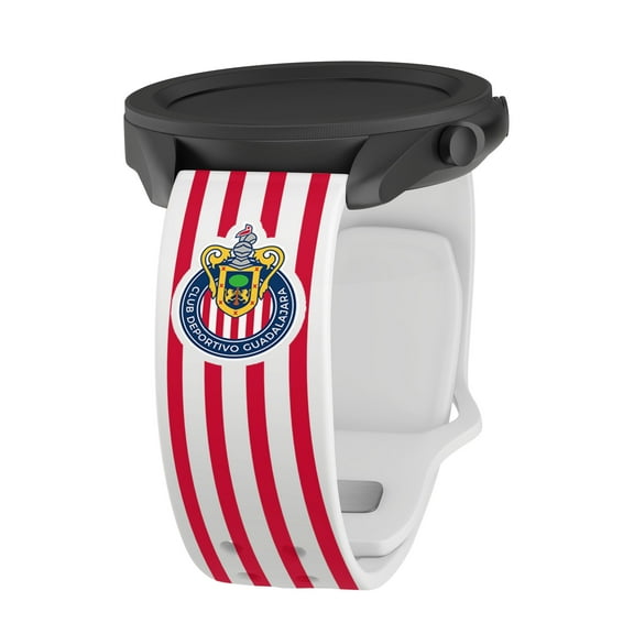 Chivas de Guadalajara HD Unisex Watch Band for Samsung Galaxy Watch (22mm Short Stripes) by Affinity Bands