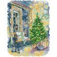 thumbnail image 1 of Hilo de bordar Kit de punto de cruz de árbol de Navidad impreso 14CT parcial (FA328) Hugtrwg Para estrenar, 1 of 9