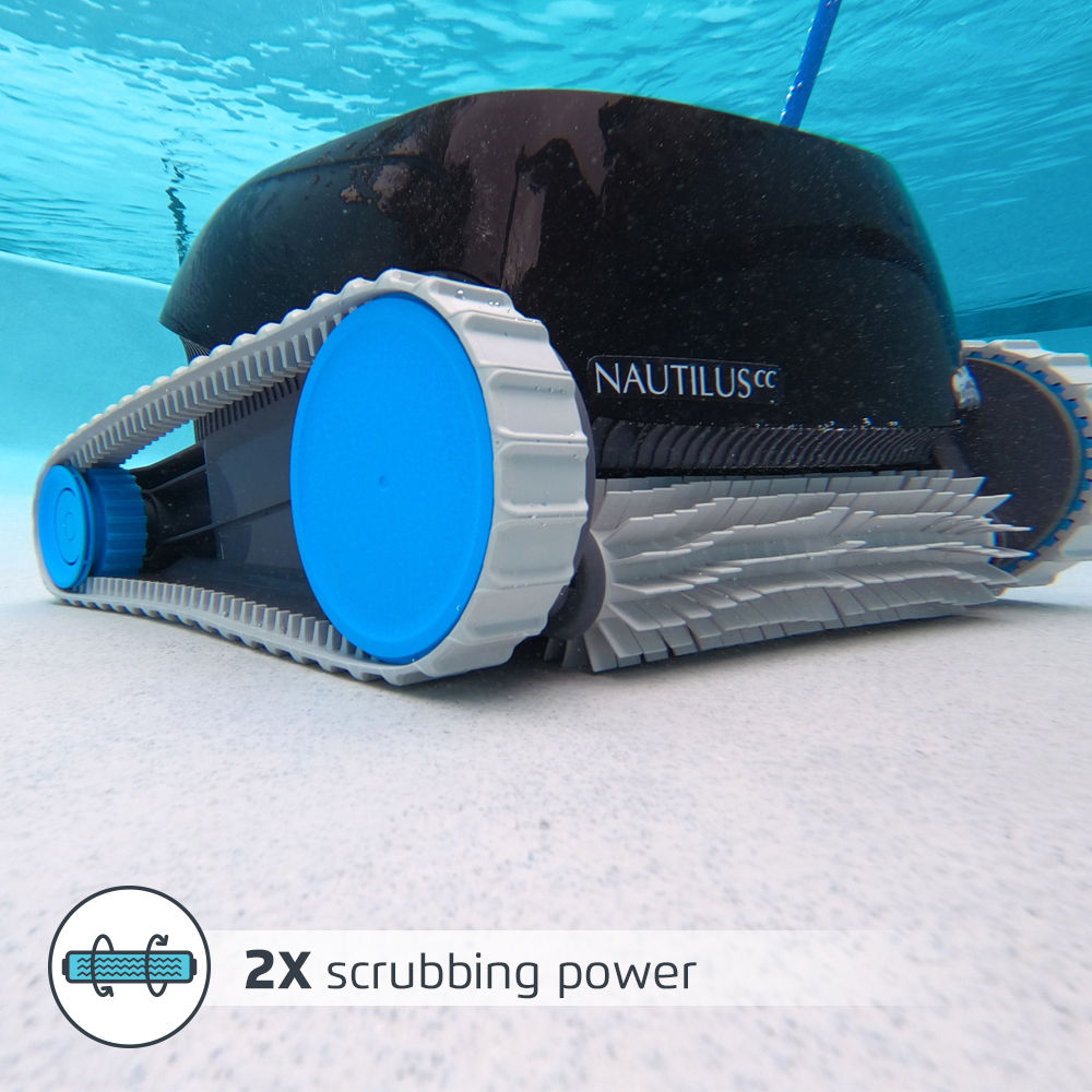 Dolphin Nautilus CC Automatic Robotic Pool Cleaner - Ideal for Above and In-Ground Swimming Pools up to 33 Feet - with Large Capacity Top Load Filter Basket - image 5 of 8