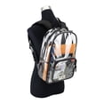 thumbnail image 3 of Eastsport Unisex 16" Success Clear Backpack, Black, 3 of 7