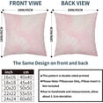 thumbnail image 5 of Vintage Flowers Pillow Covers 18x18 Inch Set of 2 Light Pink Floral Leaves Decorative Square Throw Pillows for Couch Rustic Square Pillow Cases Home Decor for Living Room Sofa Porch Outdoor, 5 of 6
