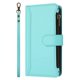 thumbnail image 5 of For iPhone 16 Plus Leather Case 9 Card Slots Zipper Wallet Stand Phone Cover with Wrist Strap, 5 of 5