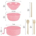 thumbnail image 2 of Microwave Ramen Bowl with Strainer,Happon 40oz Ramen Noodles Bowl Set, Microwave Ramen Bowl with Chopsticks, Spoon and Fork, Portable Ramen Cooker for Noodles, Soup, and Salad, 2 of 7