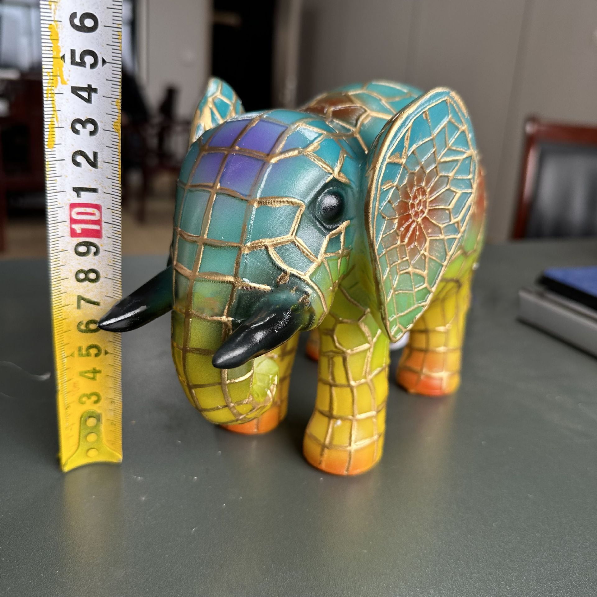 Cute Animal Desk Lamp, USB Powered Night Light for Home Office Decor, Fun Resin Statue Collectible Gift