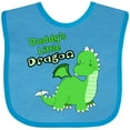 thumbnail image 3 of Inktastic Daddy's Little Dragon Boys or Girls Baby Bib, 3 of 4