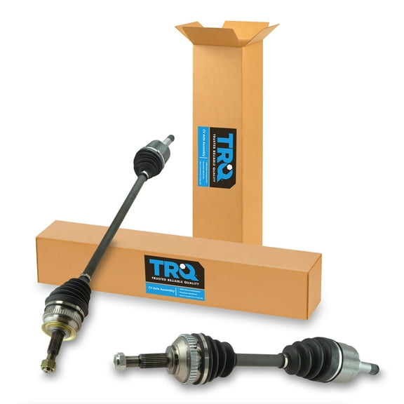 TRQ New Complete CV Axle Shaft Assembly Front Pair 2pc for Sebring Stratus CSA82540