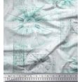 thumbnail image 1 of Soimoi Georgette Viscose Fabric Elephant & Wheel Panel Print Fabric by Yard 42 Inch Wide, 1 of 3