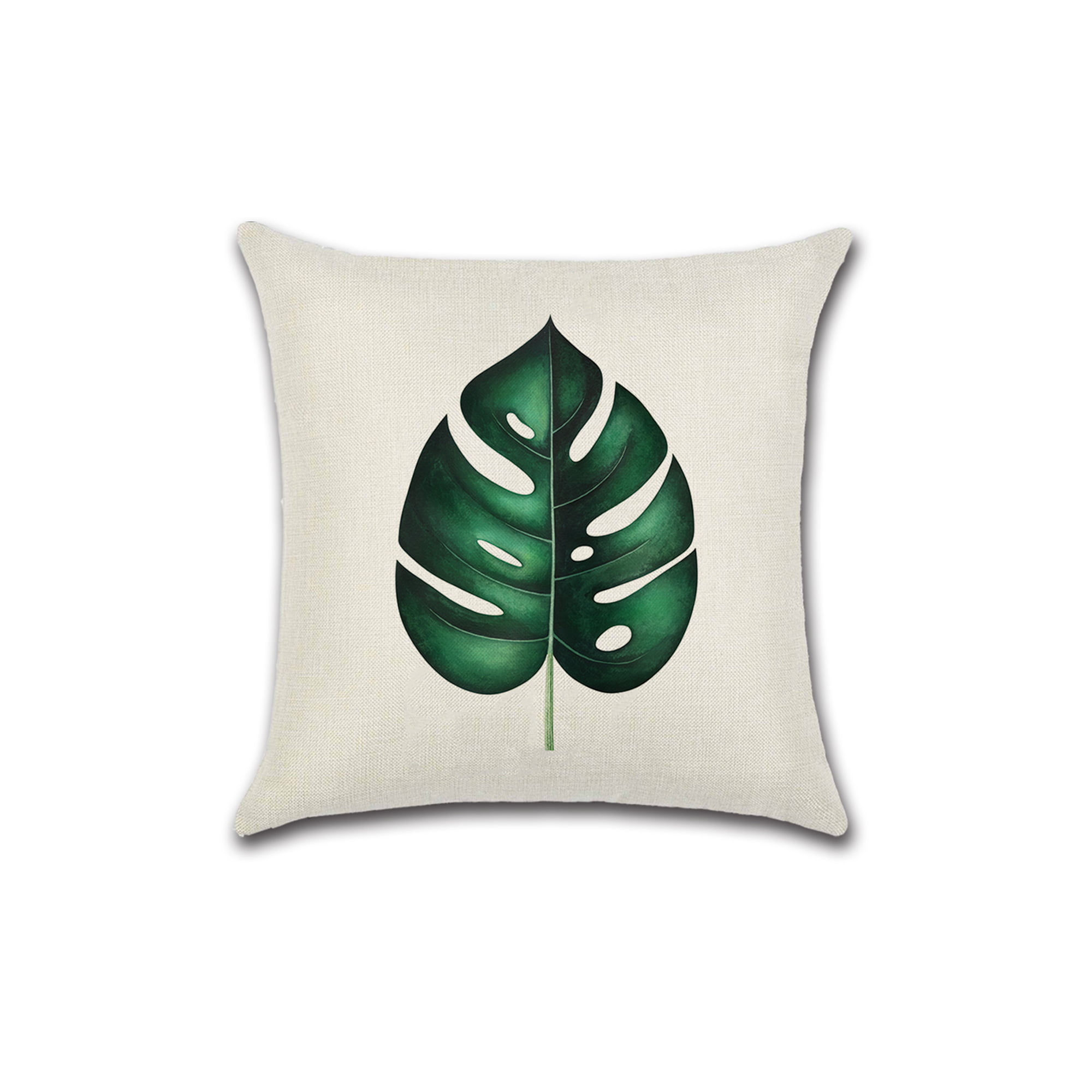 Monstera Leaf Pillow Case, Green Leaves Pillow Covers, Palm Leaf Printed  Cushion Case, Giant Leaves Spring Decorative Pillows, New Home Gift 
