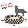 thumbnail image 3 of Majestic Pet Sherpa Chevron Bagel Pet Bed for Dogs, Calming Dog Bed Washable, Large, Black, 3 of 6