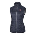 thumbnail image 2 of Women's Cutter & Buck Heather Navy Gonzaga Bulldogs Vault Rainier PrimaLoft Eco Full-Zip Puffer Vest, 2 of 3