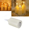 thumbnail image 3 of Flameless LED Pillar Candles for Holiday Wedding Birthday Party, Multipurpose Decorative Candles with Lifelike Flickering, Durable Material, 3 of 8