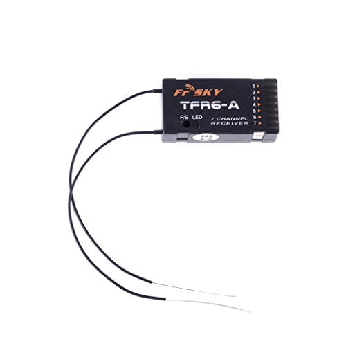 FrSky TFR6 TFR6-A 7 Channel 2.4G Receiver compatible with Futaba FASST FrSky NEW