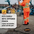 thumbnail image 4 of Pioneer Hi Vis Waterproof Heavy Duty Rainsuit - Hooded Rain Jacket and Bib Pants - 210D Oxford Poly/PVC - Orange, 4 of 9