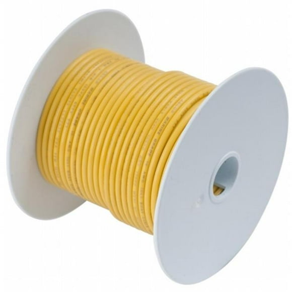 14 AWG Tinned Copper Wire&#44; Yellow - 18 ft.