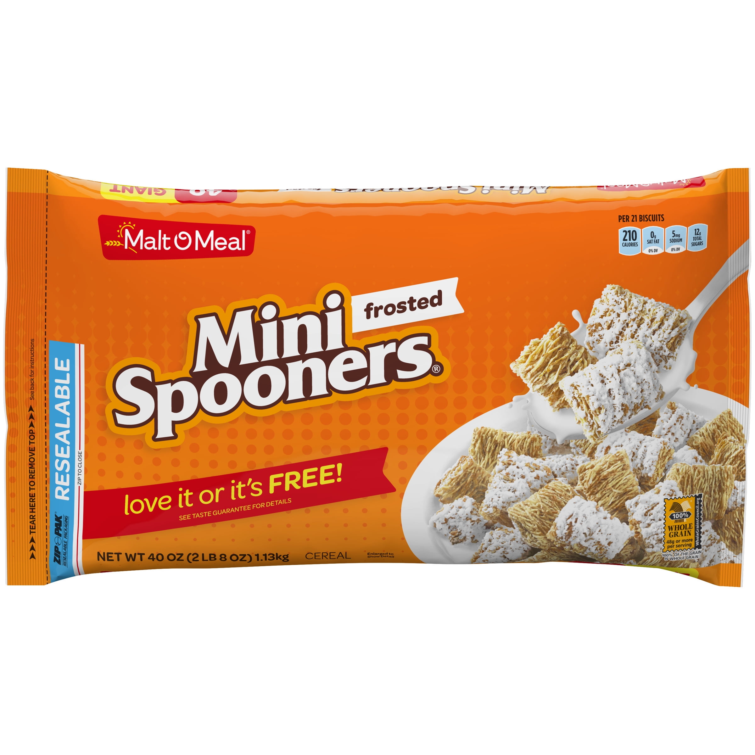 MaltOMeal® Frosted Mini Spooners® Cereal 40 oz. ZIPPAK®