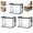 black*3, variant on Stuffed Storage Pvc Organizer Bag Doll Storage Container Waterproof, Large Heavy Duty Thick Plastic Clear Storage, Large Clear Thick Plastic Storage Box with Hinged Lid for Clothes (black*3)
