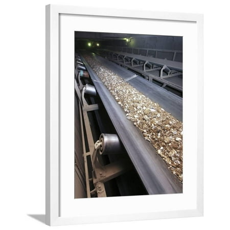 Conveyor Belt At Cement Works Framed Print Wall Art By Ria