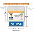 thumbnail image 2 of 5 Pack - Oversized Nurse Badge Buddy Horizontal - XL Badge Buddies Role I’D Backer Card for Nurses - 3 3/8 X 4 1/8 - Wear with Existing I’D Holder - USA Printed by Specialist ID (Blue), 2 of 7