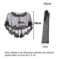 thumbnail image 2 of Capa Chalina De Encaje Con Guantes Vestido Fiesta Novia, 2 of 7