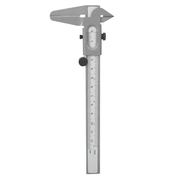 Professional Caliper Vernier Caliper Metal Rule with Clear Scale 0-5inch/120mm for Precisions Measurements Outside