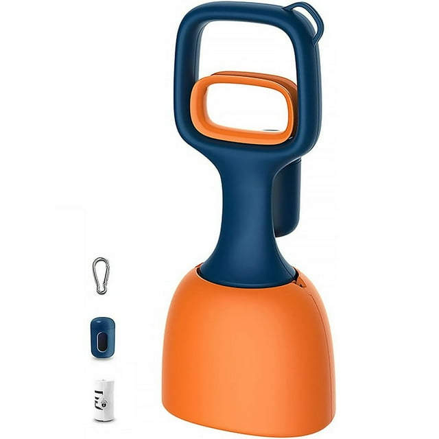 Pet Pooper Scooper - Dog Poop Scooper with Bag Attachment Lightweight Portable Compact Durable
