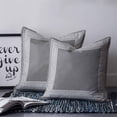 thumbnail image 2 of Gray Geometric 14x14 Pillow Covers Set of 2, White Greek Key Design Abstract Modern Art Throw Pillow Covers Decorative Couch Cushion Case, Microfiber Square Pillowcases for Bedroom Car Living Room, 2 of 7