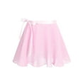 thumbnail image 6 of TiaoBug Kids Girls Ballet Dance Costume Sleeveless Gymnastics Leotard with Chiffon Wrap Skirt Ballerina Dancewear Pink 3-4, 6 of 7