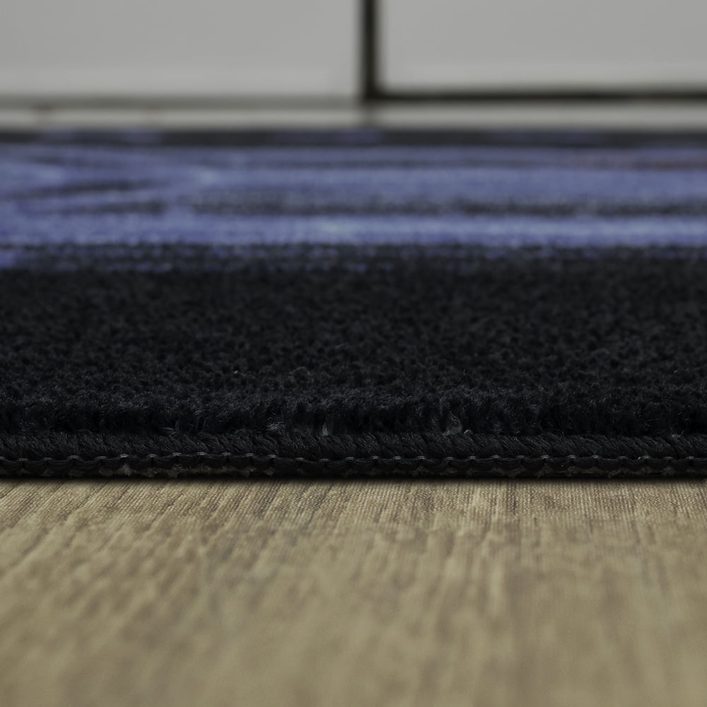 Mohawk Home Need For Speed Printed Indoor Area Rug in Black, 3'4"x5'