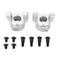 thumbnail image 1 of RC Crawler Car C Hub Carrier Front Rear Aluminium Alloy Counterweight for SCX10 PRO Silver, 1 of 1