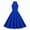 Blue, variant on Tbopshirt Wedding Guest Dresses for Women Comfy Summer Short Sleeve Round-Neck Solid Point Party Dress