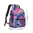 thumbnail image 2 of Rocae Hawaiian Beach Dolphin for Comfortable Student Backpack - Lightweight ,Durable School Bag Ideal for Middle School, High School, and College, 2 of 6