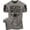 T-Shirt Warm Grey Branded, variant on Gymish Beast Mode Workout Shirt for Men – Motivational Gym T-Shirt, Athletic Fitness Wear for Lifters, Military Green with Sleeve Logo, Small