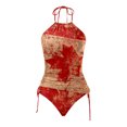 thumbnail image 3 of WILLBEST Traje de Baño para Mujer, control de Abdomen, Moda de Verano para Mujer, Traje de Baño Tankini con Tiras Sexy Estampado del Día de La Independencia de Canadá, 3 of 4