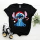 thumbnail image 2 of Camiseta divertida de Navidad Kawaii Lilo Stitch para mujer, camiseta de manga linda de Stitch, camiseta gráfica Y2k, camisetas de calle, camisetas para mujer, 2 of 5