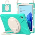 thumbnail image 4 of Funda colorida para Samsung Tab A7 de 10,4 pulgadas T500 con correa para el hombro, soporte de anillo ajustable grande y protección contra golpes., 4 of 5