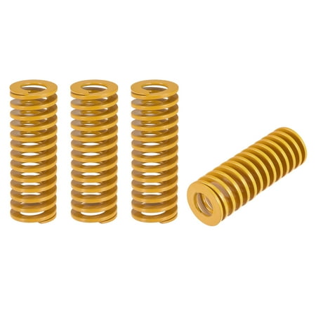 

Uxcell Die Spring 27mm OD 80mm Length 4 Pack Stamping Light Load Compression Yellow