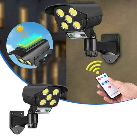 

Solar Induction Wall Lamp LED Strong Light Antis Street Lamp Remote Control Wireless Home Essentials