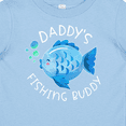 thumbnail image 4 of Inktastic Daddy's Fishing Buddy with Cute Blue Fish Boys or Girls Baby T-Shirt, 4 of 5