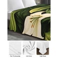 thumbnail image 6 of White Lily Flower Twim Size Flat Sheet, Wrinkleproof & Fadeproof Cooling Flat Bed Sheet Only, Tropical Bloom Floral Green Leaf Breathable Soft Bedding Top Sheets 66 x 96 Inches, 6 of 8