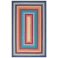 thumbnail image 2 of SAFAVIEH Braided Ellen Bordered Machine Washable Reversible Area Rug, Red/Orange, 6' x 9', 2 of 18