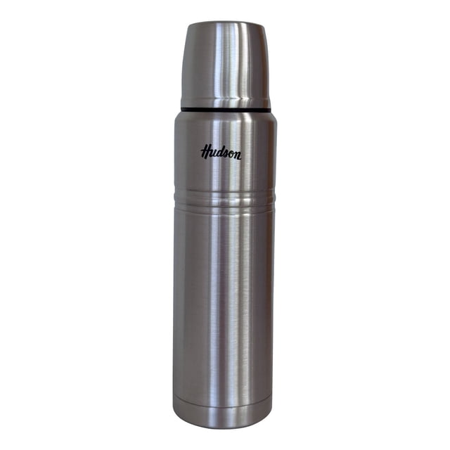 Termo Botella Térmica 1l Hudson Acero Inoxidable Doble Pared Plata